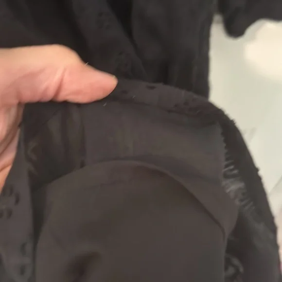 Vineyard Vines Tiered 3/4 Sleeve Dress Black Medium - Picture 5 of 7